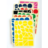 PP -  MAXI GOMMETTES GEOMETRIQUES- LOT DE 5 POCHETTES