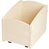 PP - BAC A LIVRES 1 CASE A ROULETTES - BOULEAU- LOT DE 3