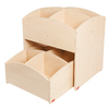 OS - 1 BAC À LIVRES 4 CASES HAUT + 1 BAC À LIVRES 4 CASES BAS A ROULETTES - BOULEAU