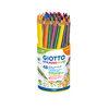 STILNOVO MAXI POT 48 CRAYONS COULEURS ASSORTIS