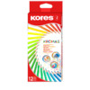 KORES KROMAS ÉTUI 12 CRAYONS COULEURS ASSORTIS