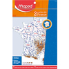 2 CARTES  DE FRANCE SUPERPOSABLES