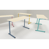TABLE S2 2 PERSONNES 50*1300 T4 VERT D'EAU - PLATEAU SERINGA - CHANT ABS BLANC
