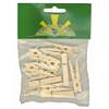 LOT 12 MINI PINCES A LINGE 47MM NATURELLES