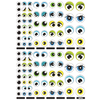 312 GOMMETTES YEUX RONDS BLEU/VERT