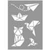 POCHOIR ADHESIF ORIGAMI