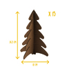 15 SAPINS CARTONS BRUN H24,5CM
