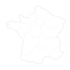 2 CARTES DE FRANCE À DÉCORER CARTON