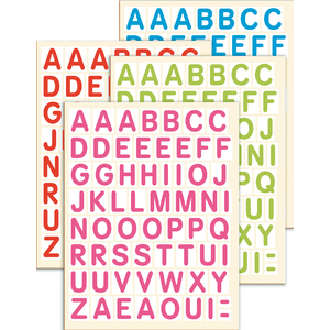 PP - GOMMETTES LETTRES MAJUSCULES X2 POCHETTES