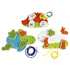 PP - ANIMAUX À LACER - LOT DE 3