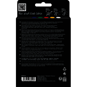 BLACK EDITION 6 MARQUEURS ACRYLIQUE DOUBLE POINTE COLORIS CLASSIC