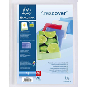 KRÉACOVER PROTÈGE-DOCUMENTS PERSONNALISABLE 40 VUES