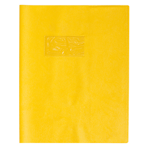 PROTÈGE-CAHIER PLASTIQUE 17X22 OPAQUE JAUNE