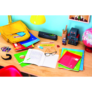 CAHIER DÉFICIENTS VISUELS 24X32 96P SÉYÉS NOIR 2,5mm PP INCOLORE