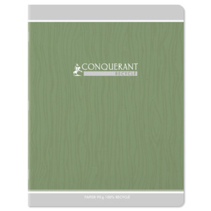 CAHIER CONQUERANT CLASSIQUE AGRAFE 170X220 48P 90G SEYES RECYCLÉ