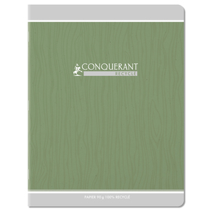 CAHIER CONQUERANT CLASSIQUE AGRAFE 170X220 96P 90G SEYES RECYCLÉ