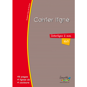 CAHIER SERPODILE 17X22 48P L2MM AVEC MARGE NIVEAU 5