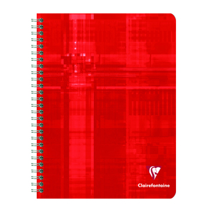 CLAIREFONTAINE CAHIER 17X22 100P 5X5 90G RELIURE INTÉGRALE