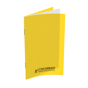 CARNET PIQURE PP JAUNE 11X17 96P 5X5 90G