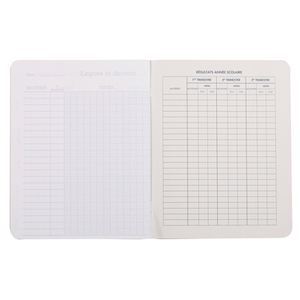 CAHIER DE TEXTES CARTE 17X22 120P PIQURE