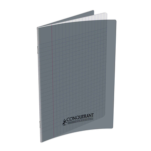 CAHIER PP GRIS 17X22 48P SÉYÈS 90G PIQURE