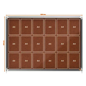 1 VITRINE PREMIUM PLUS INTERIEUR LIEGE 18 FEUILLES A4