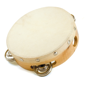 TAMBOURIN 15CM AVEC CYMBALETTES