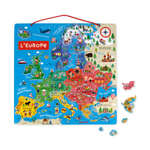 PUZZLE CARTE D'EUROPE MAGNÉTIQUE