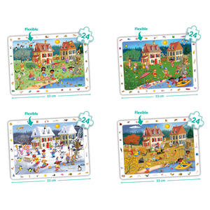 PUZZLES COOPERATIFS LA VILLE LOT DE 4