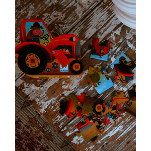 1 PUZZLE LE TRACTEUR 16 PIECES
