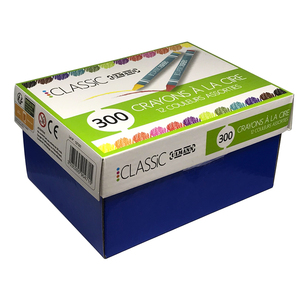 CLASSPACK 300 CRAYONS CIRE 9 CM 1ER PRIX