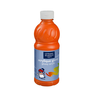 ACRYL GLOSSY FLACON 500ML ORANGE