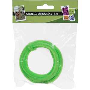 CHENILLE 8MM ÉCHEVEAU 5M VERT CLAIR