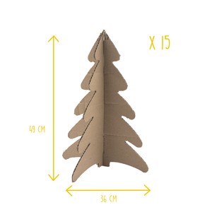 15 SAPINS CARTON 49X36CM