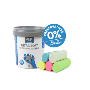 ULTRA SOFT PATE À MODELER 300 G (5 X 60 G) COLORIS PASTELS ASSORTIS