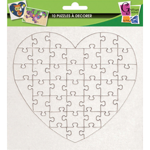 10 PUZZLES CŒUR CARTON