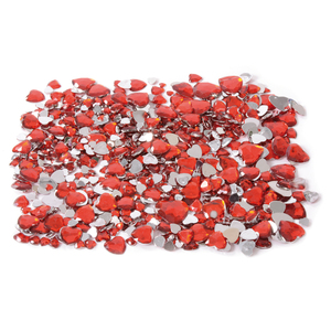 PIERRES PRECIEUSES CŒURS ROUGE X1000 PIECES