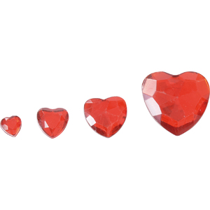 PIERRES PRECIEUSES CŒURS ROUGE X1000 PIECES