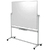 1 TABLEAU BLANC PIVOTANT MOBILE MAGNETIQUE EN ACIER LAQUE 150 X 120 CM