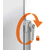 1 TABLEAU BLANC PIVOTANT MOBILE MAGNETIQUE EN ACIER LAQUE 150 X 120 CM