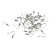 40 BOUCLES D'OREILLES 20MM COLORIS ARGENT