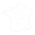 2 CARTES DE FRANCE À DÉCORER CARTON